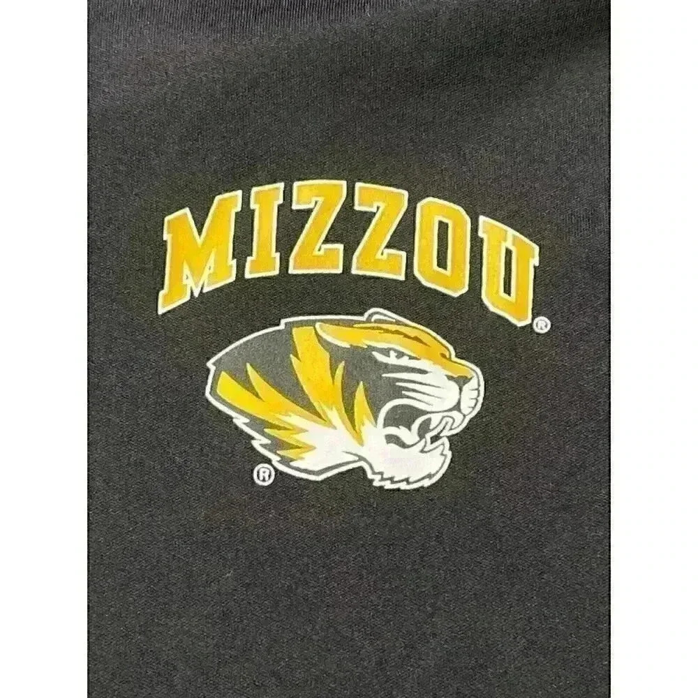 Stadium Athletics Mizzou Tigers Quarter Zip Pullover Black Gold Small - Picture 4 of 4